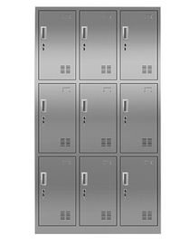 Шкаф дисплея медицины стабилизированной двери представления 9 стальной, домашний шкафчик для хранения металла одежды