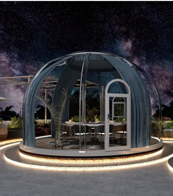 цвет шатра Glamping купола пузыря ПК 5m геодезический полностью прозрачный